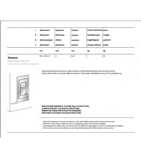 Miroir Dooors - Tonelli Design