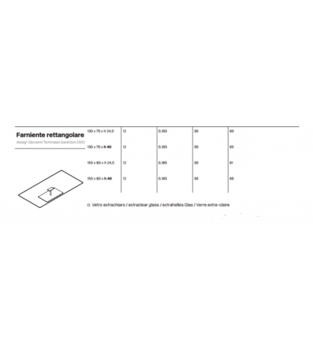Tonelli Design Mesita Rectangular Farniente