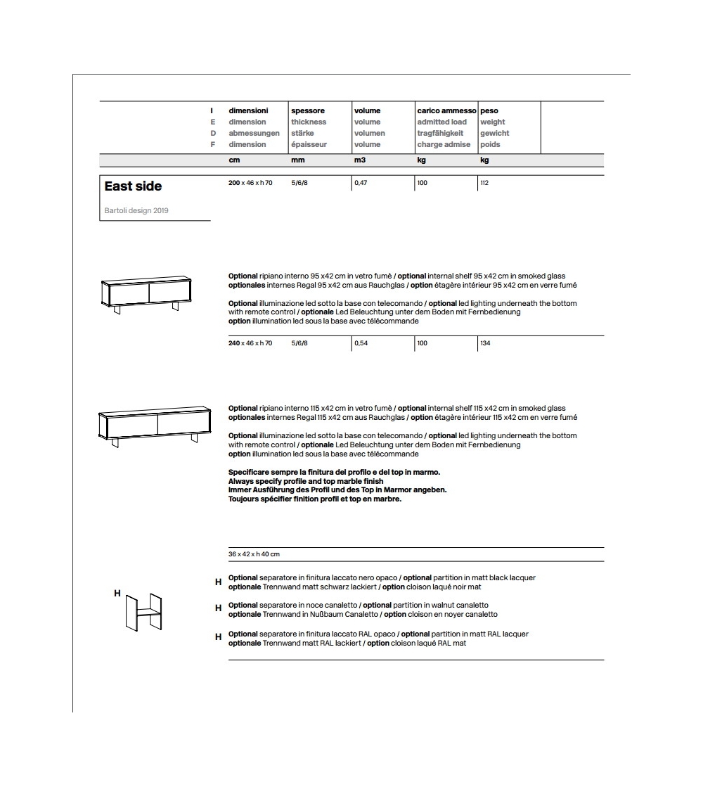 Aparador East Side - Tonelli Design