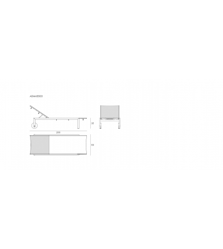 Il Giardino Di Legno Design Sunbed Adamas