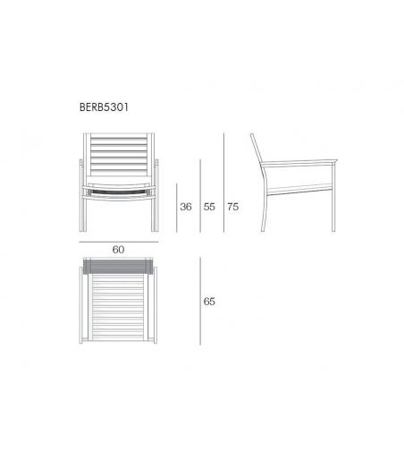 Il Giardino Di Legno Berbeda Teak Armchair