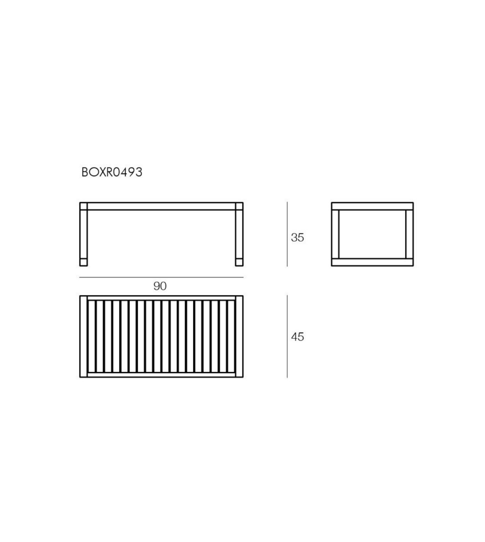 Mesita Rectangular Boxer Il Giardino...