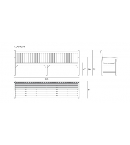 Classic Garden Bench Il Giardino Di Legno