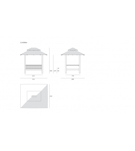 Gazebo Cabana Il Giardino Di Legno