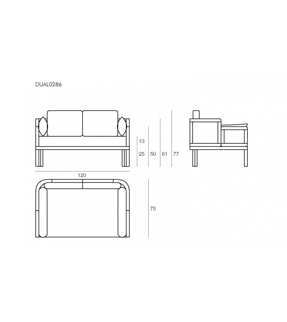 Sofà De 2 Plazas Dual Il Giardino Di...