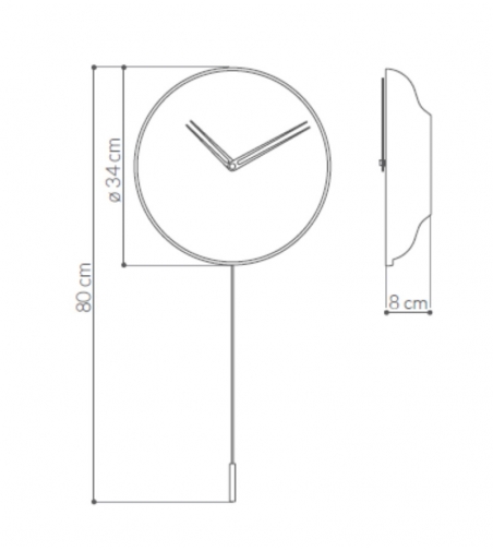 Nomon: Swing Pendulum Wall Clock