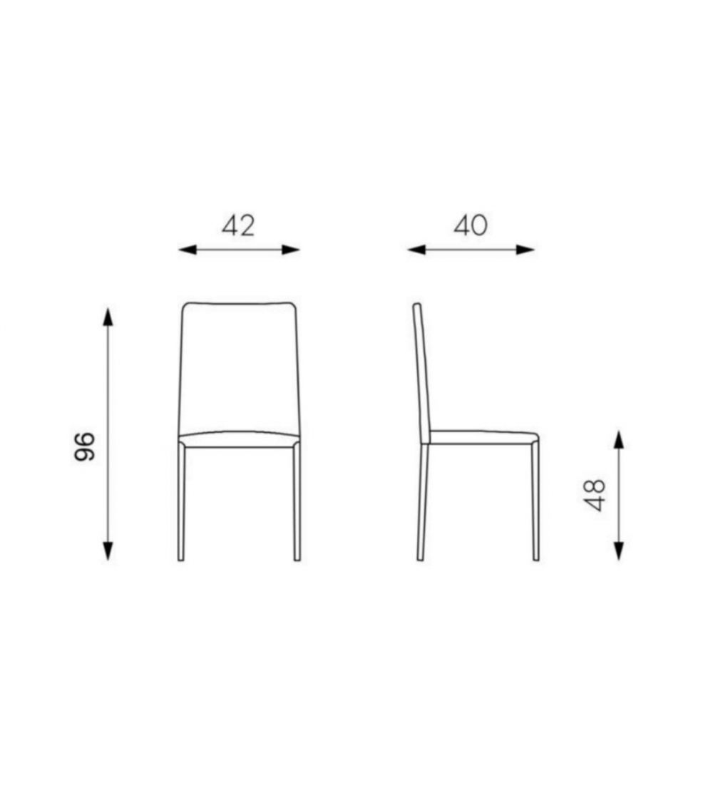 Ensemble de 4 Chaises Cleo - Stones