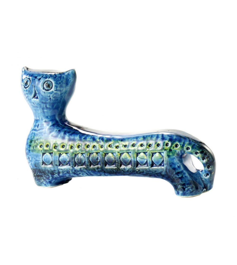 Bitossi Ceramiche Figura Gatto Lungo Aldo Londi