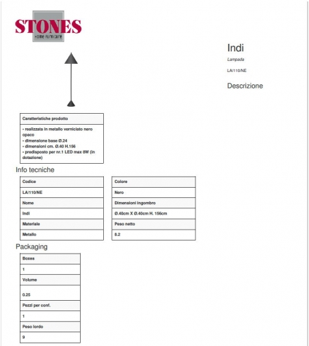 Lampe De Sol Indi Stones