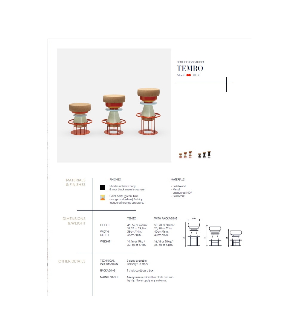 La Chance Stool Tembo