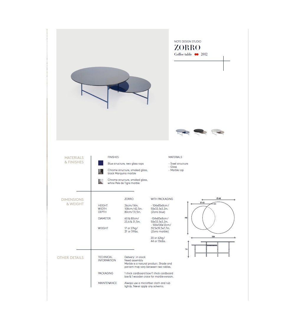 Zorro La Chance Coffee Table