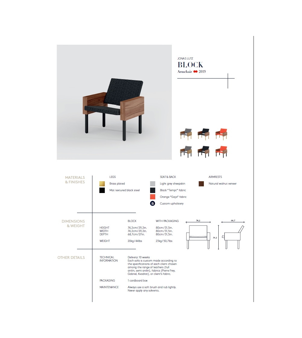 Block La Chance Armchair