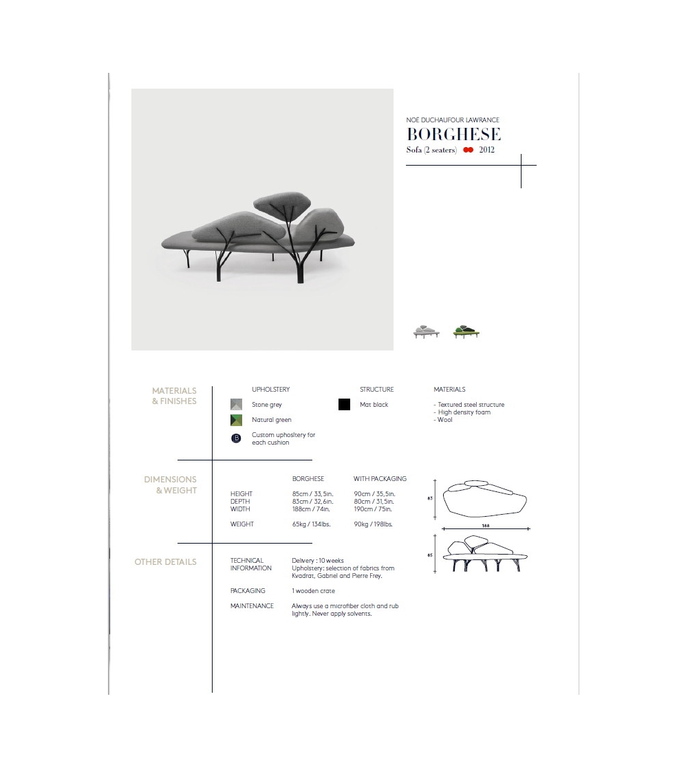 La Chance Sofa Borghese