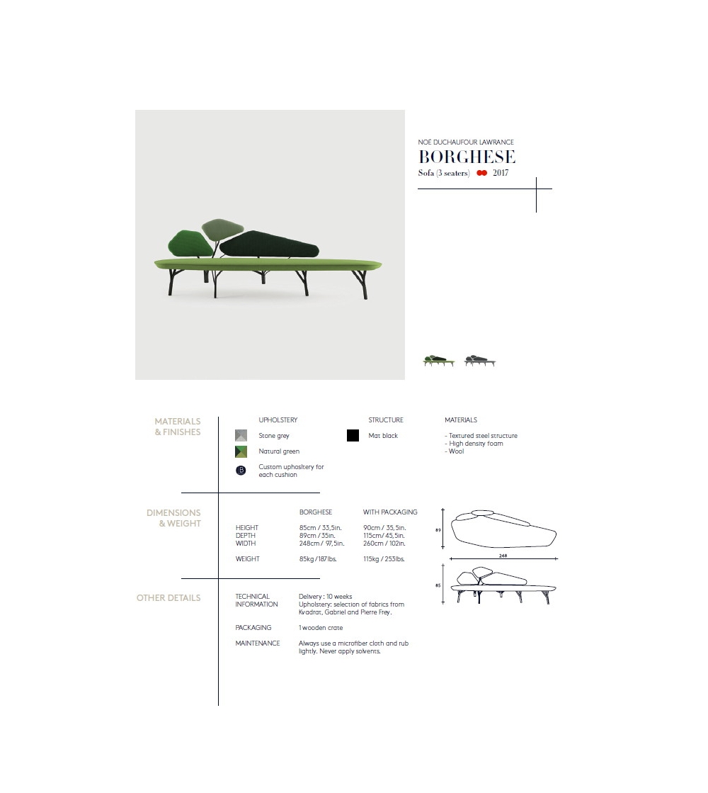 Canapé Borghese La Chance