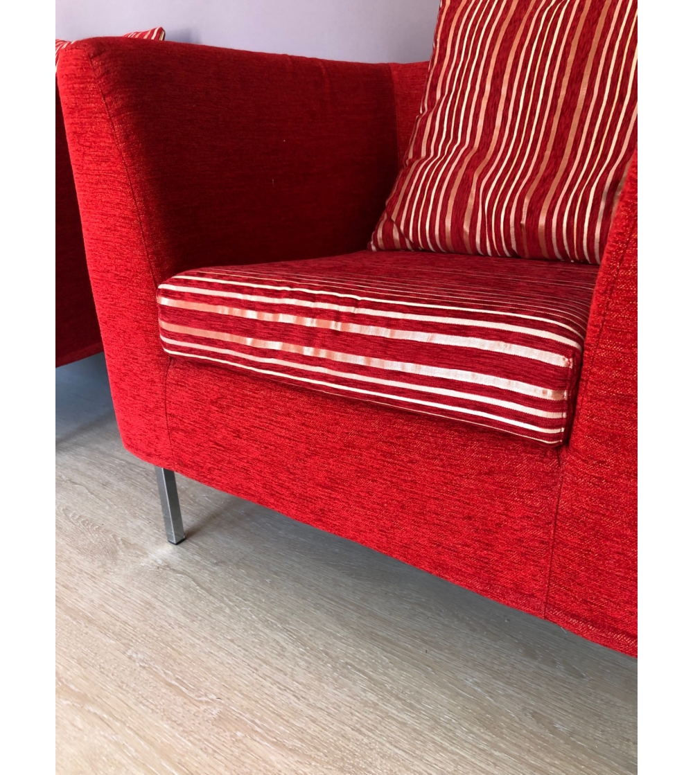 Fauteuil Moderne Rouge Vinciguerra Shop
