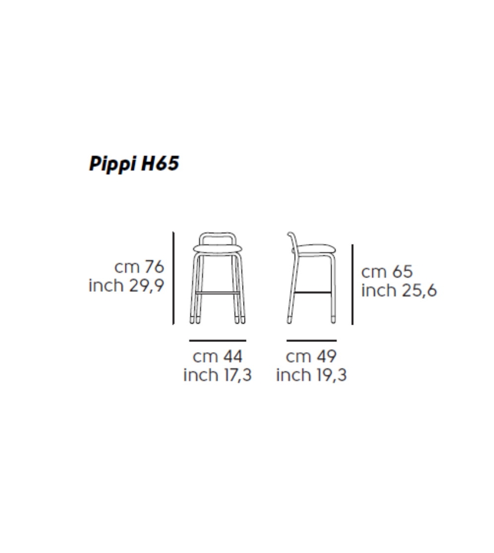 Tabouret Pippi H65 - Midj