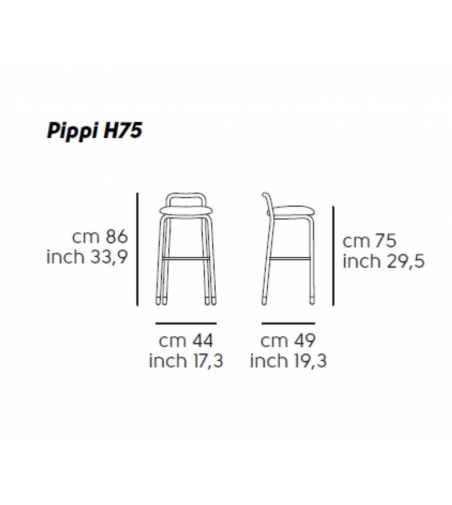 Tabouret Pippi H75 - Midj