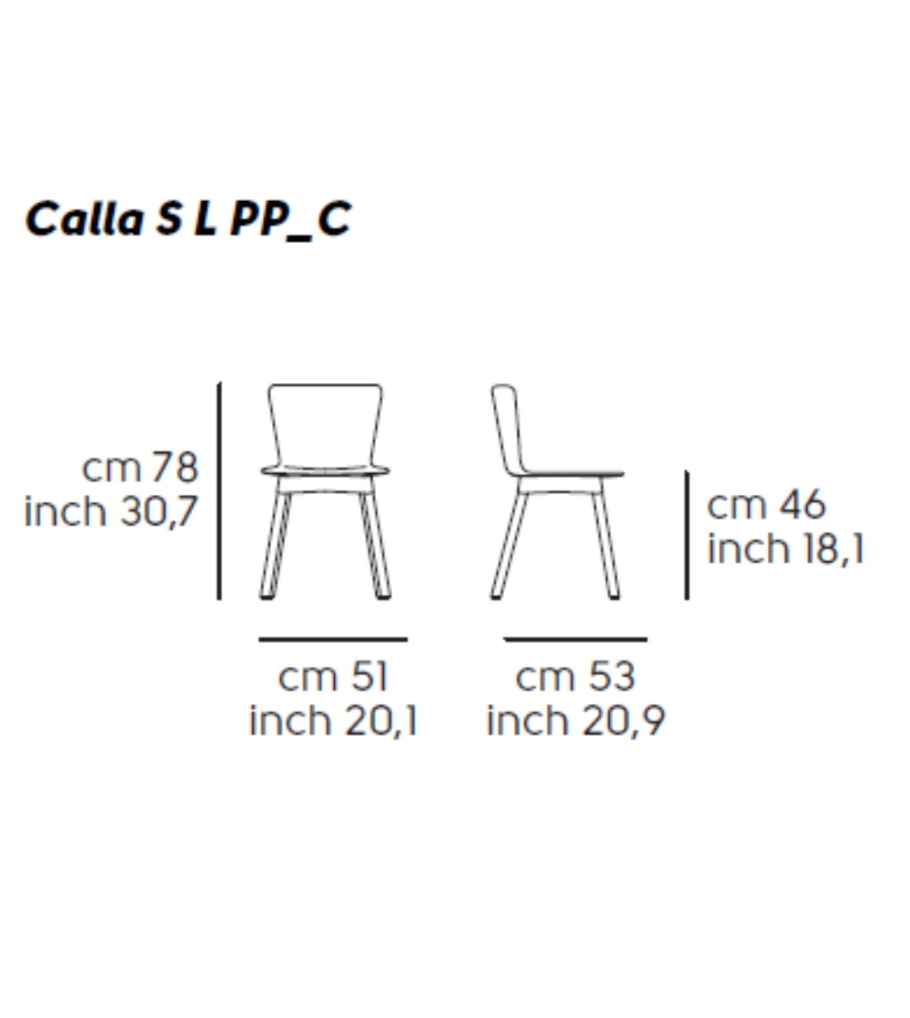Chaise Calla S L PP_C - Midj