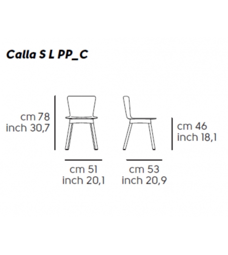 Sedia Calla S L PP_C - Midj