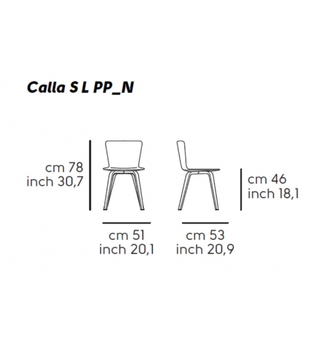 Chaise Calla S L PP_ N - Midj