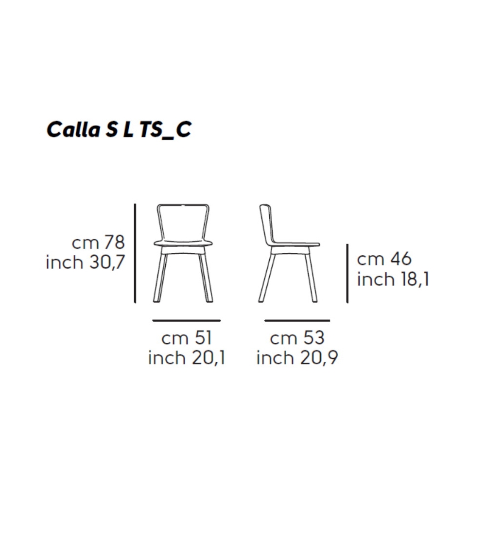 Sedia Calla S L TS_C - Midj