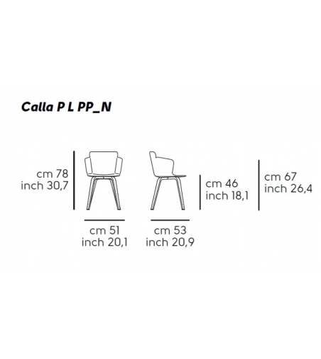 Calla P L PP_N Armchair -Midj