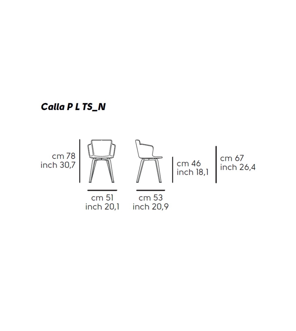 Fauteuil Calla P L TS_N - Midj