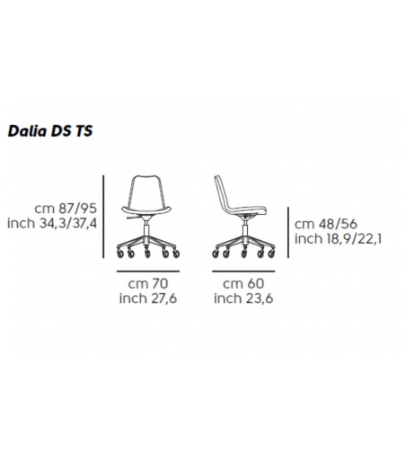 Chaise Pivotante Dalia DS TS - Midj