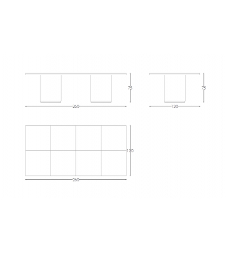 Mesa Rectangular Tobia Daytona