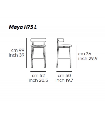 Taburete Maya Con Asiento De Tejdo - Midj 2