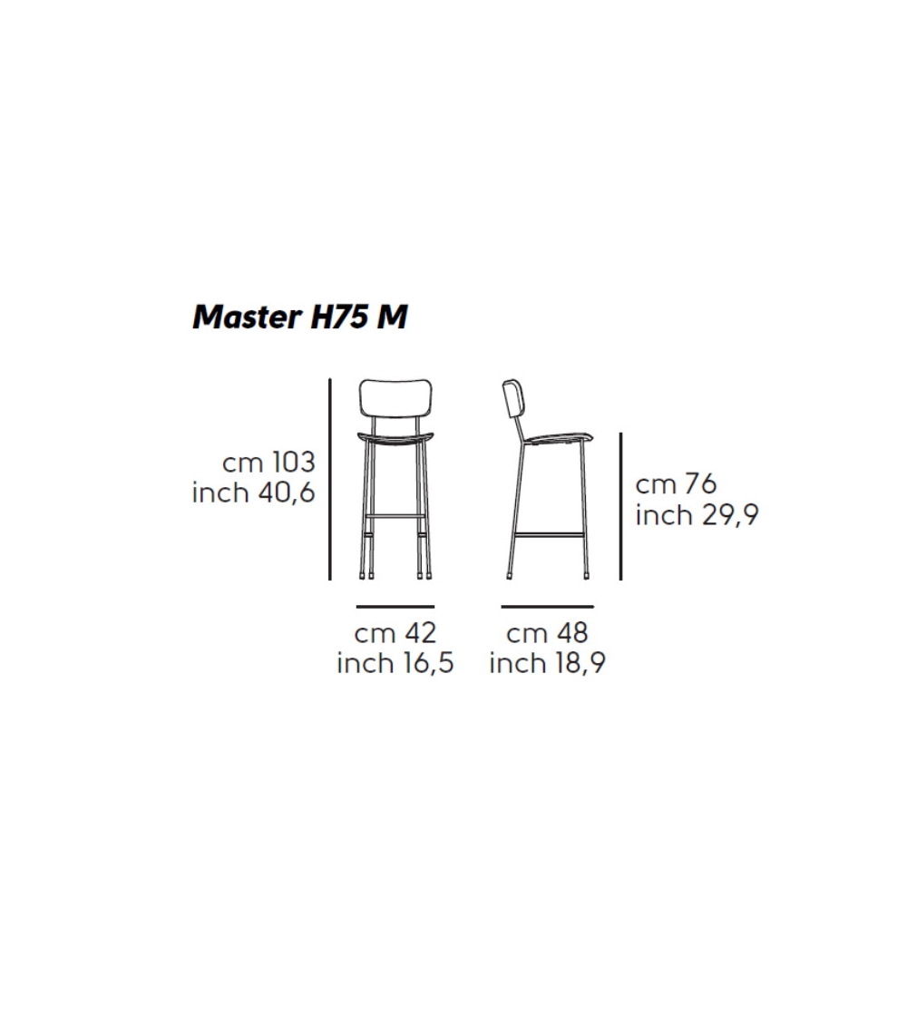 Tabouret Master En Cuir  - Midj