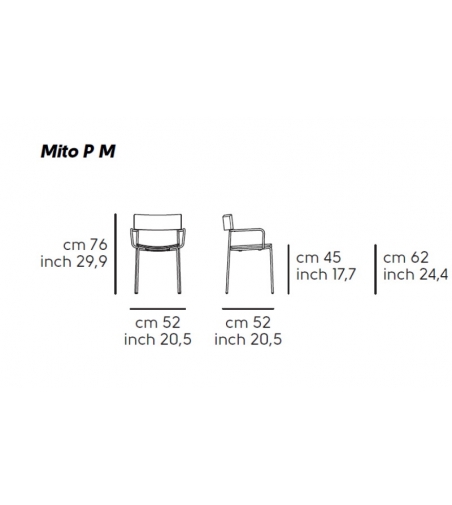 Fauteuil Mito P M_LG - Midj