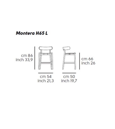 Tabouret Montera H65 L CU - Midj 2
