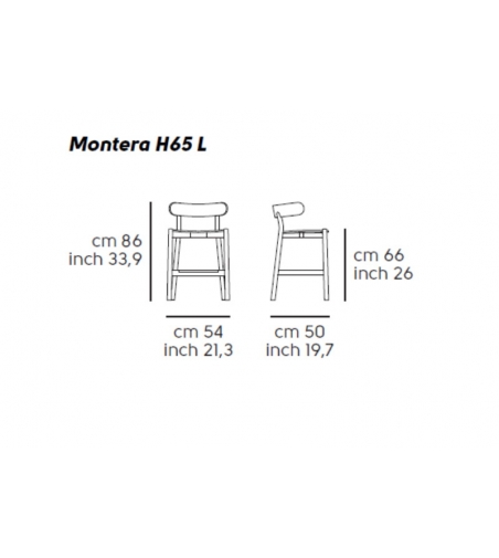 Taburete Montera H65 L CU - Midj