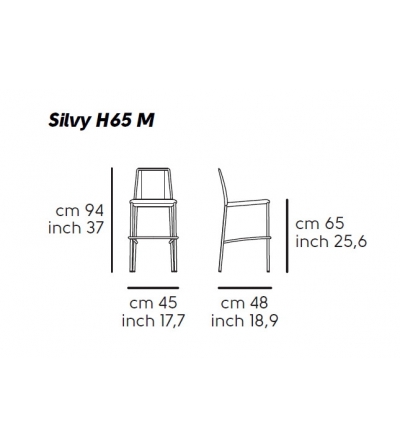 Silvy M CU Stool - Midj 2