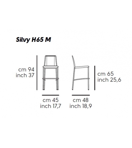 Silvy M CU Stool - Midj