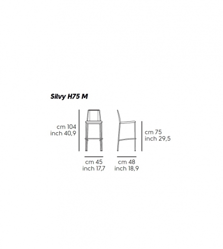 Hocker Silvy H65-H75 M TS - Midj