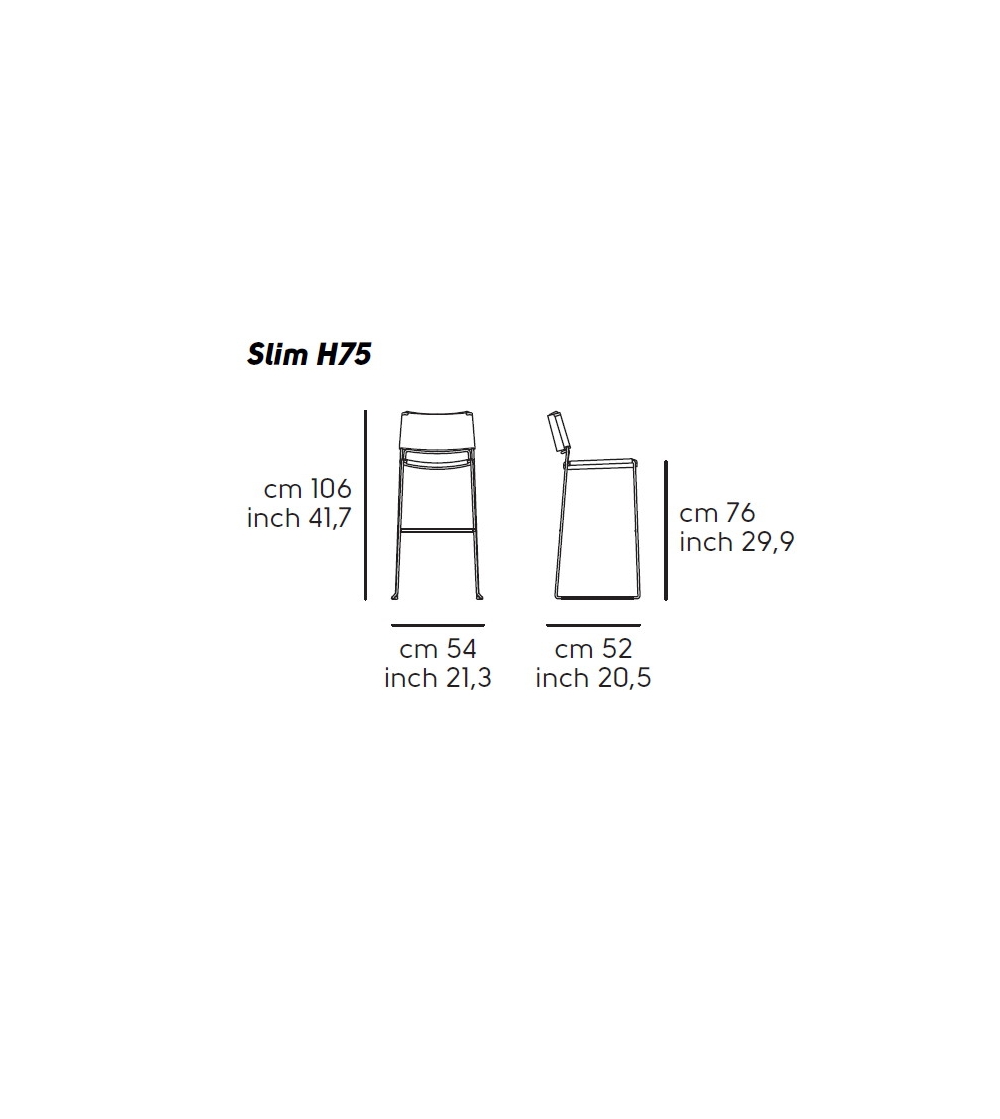 Taburete H65-H75 M CU - Midj