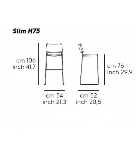 Taburete H65-H75 M CU - Midj
