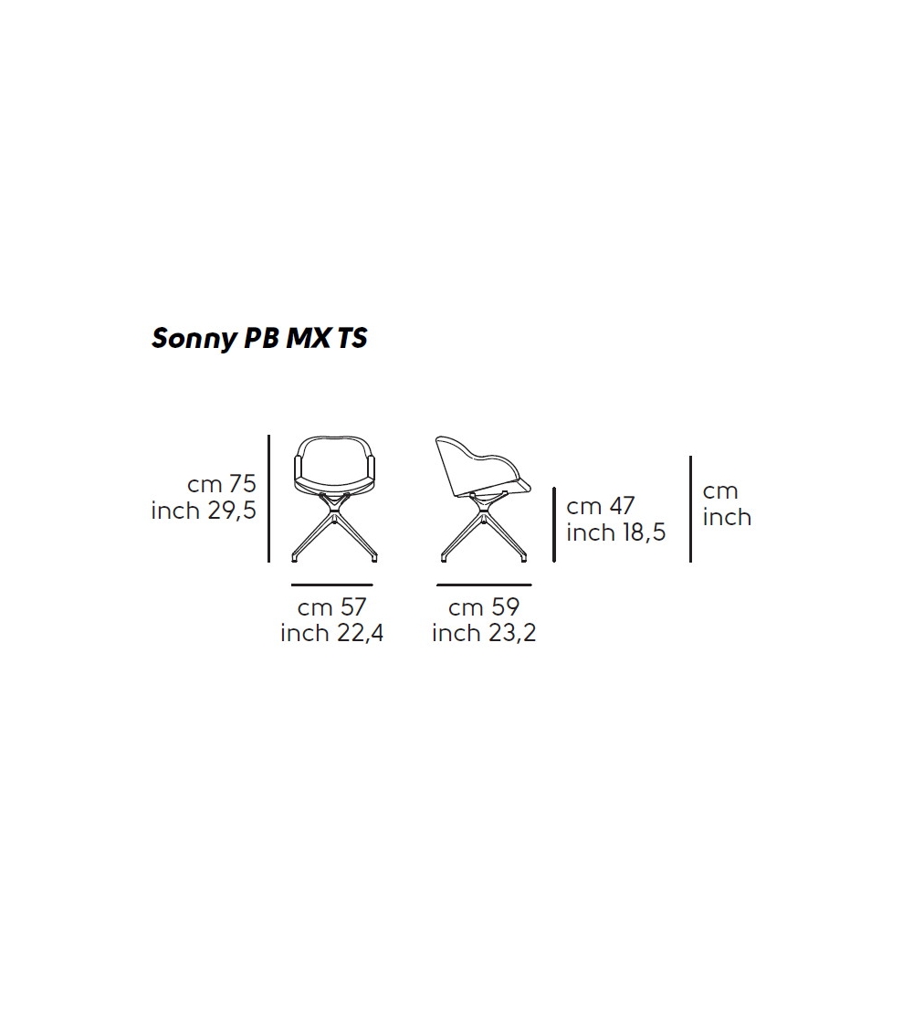 Fauteuil Sonny PB MX TS -Midj
