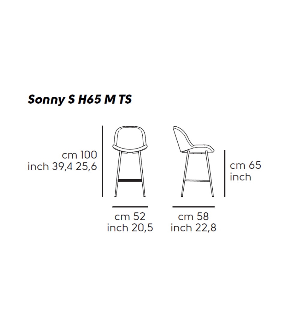 Tabouret Sonny H65-H75 M TS - Midj