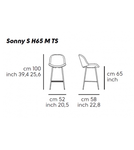 Sgabello Sonny H65-H75 M TS - Midj
