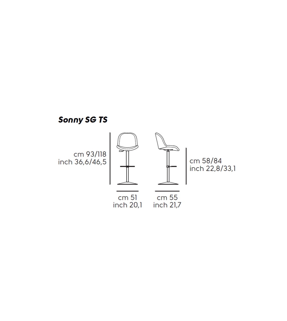 Sonny SG TS Stool - Midj