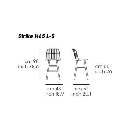 Tabouret Strike H65/H75 - Midj 2