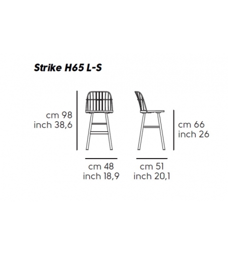 Sgabello Strike H65/H75 - Midj