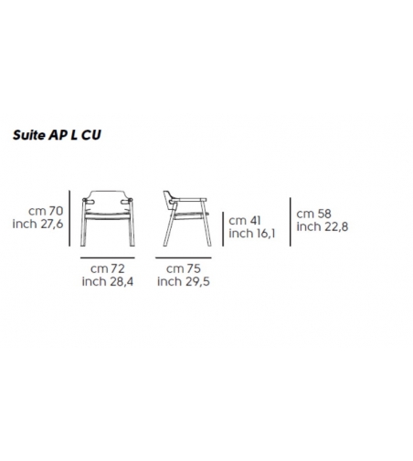 Poltroncina Lounge Suite AP L CU - Midj
