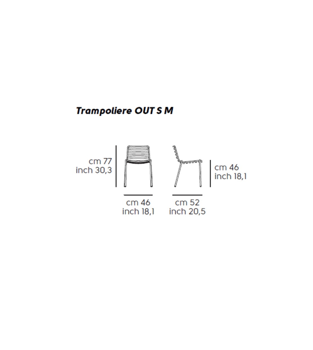 Stuhl Trampoliere Out S M - Midj