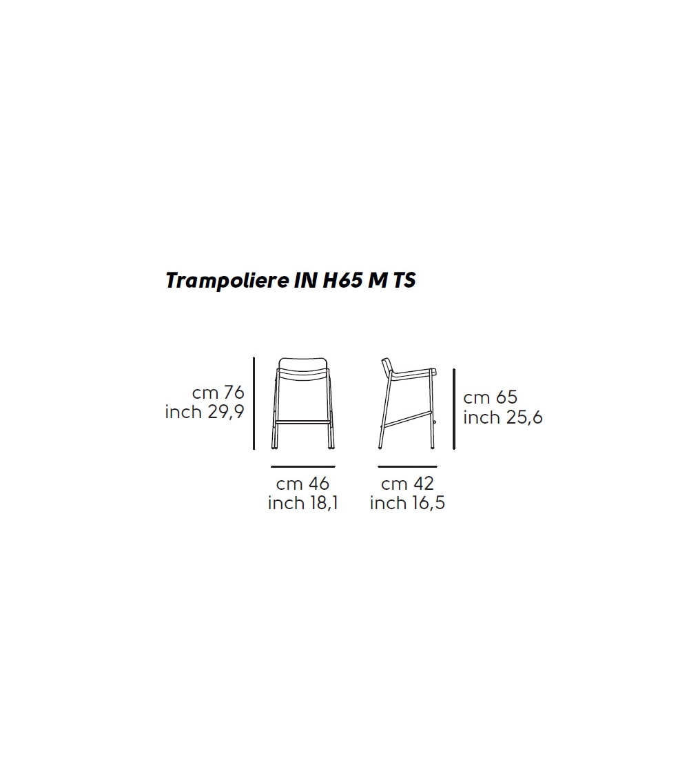 Hocker Trampoliere IN H65/H75 MTS - Midj