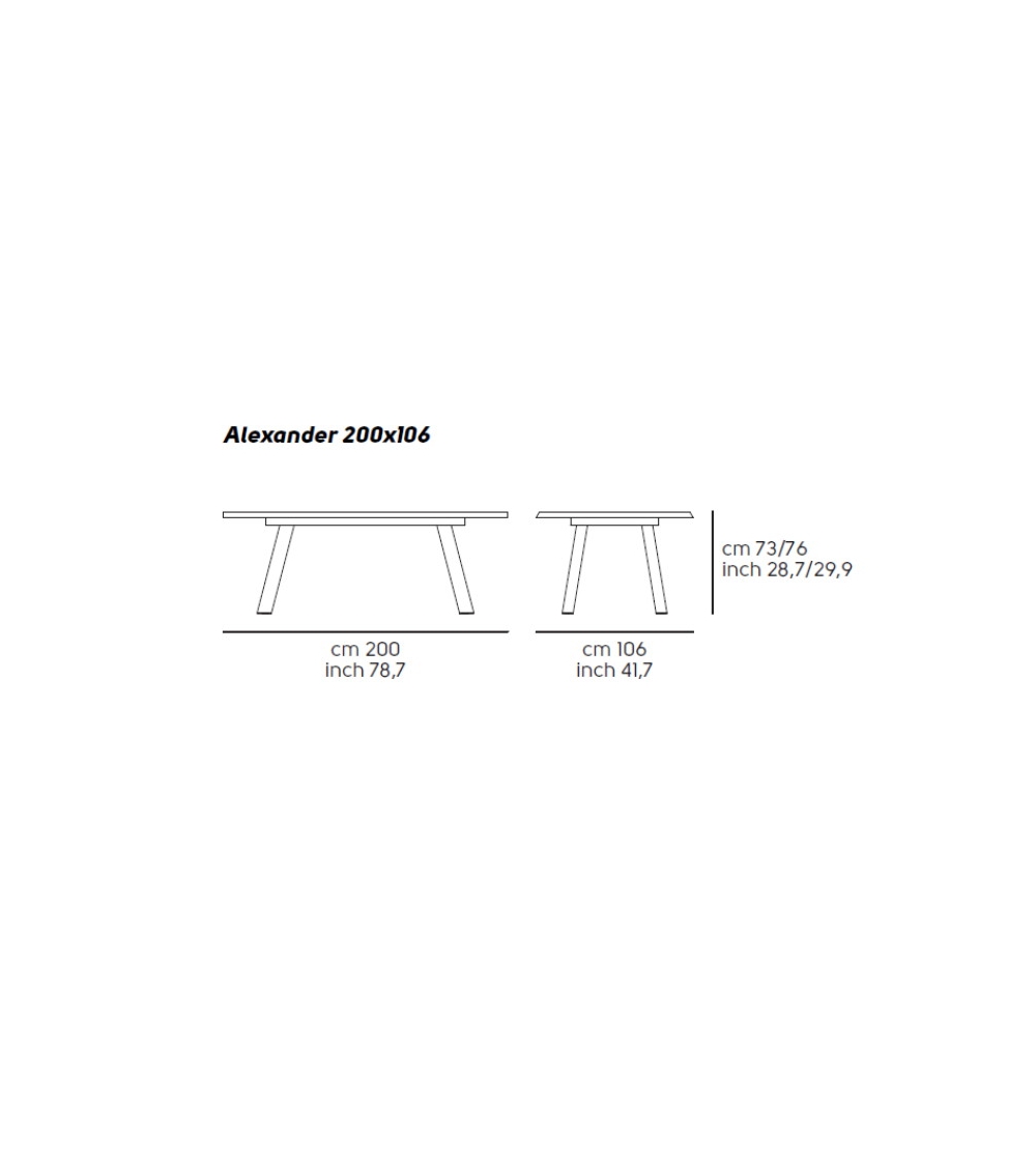 Tisch Alexander Botte Midj
