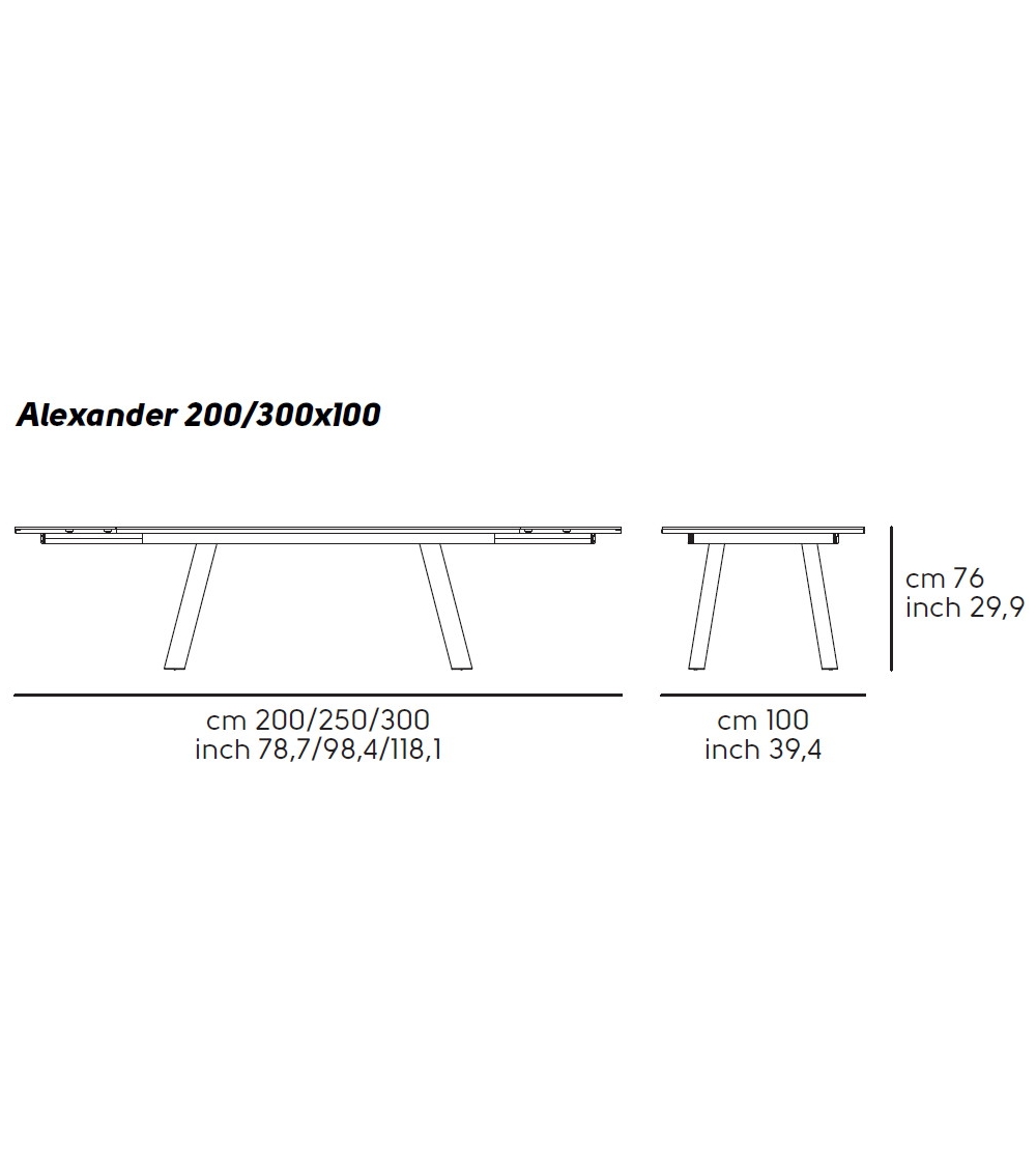Table Extesible Alexander Midj